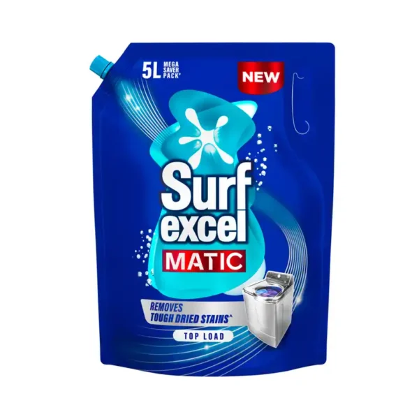 Surf Excel Matic Top Load Detergent Liquid | Pouch (5L)