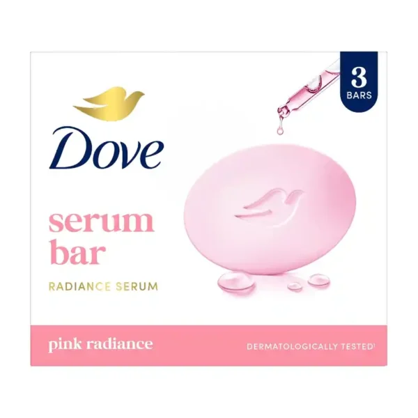 Dove Pink Rosa Beauty Bar - Soft Smooth Moisturised Skin  (3 x 125 g)