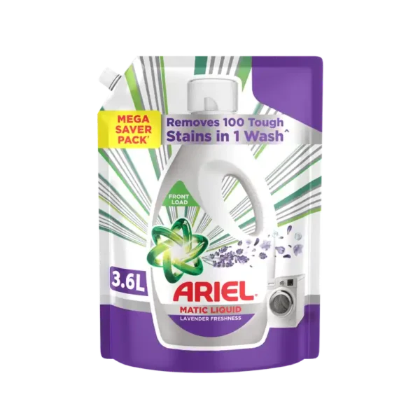 Ariel Matic Front Load Liquid Detergent - Lavender (3.6 L)