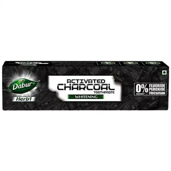 Dabur Herb’L Activated Charcoal Toothpaste With Mint For Whitening (Black Gel Paste)   (120 g)