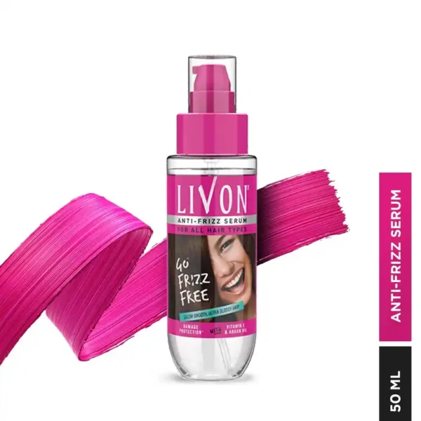 Livon Serum For Frizz-Free Smooth Hair With Argan Oil & Vitamin E 50ml