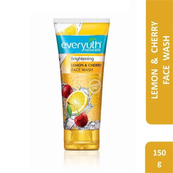 Everyuth Naturals Face Wash - Brightening Lemon & Cherry 150g