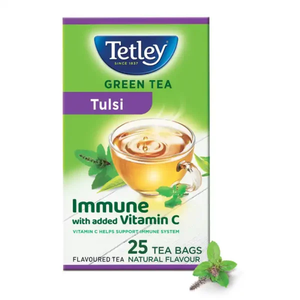 Tetley Tulsi Immune With Added Vitamin C Green Tea 25 pcs