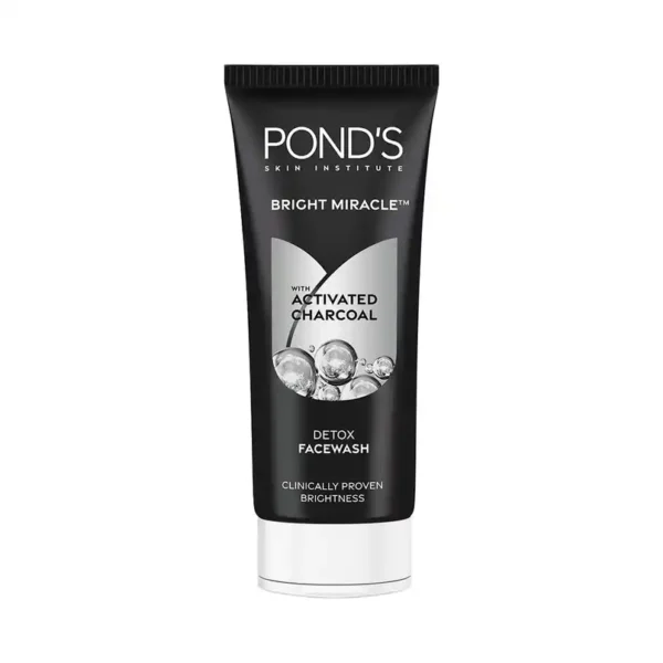 Pond's Bright Miracle Detox Facewash With 10X Power Of Charcoal 200g