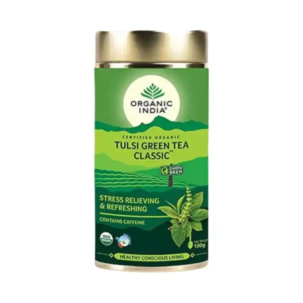 Organic India Tulsi Organic Green Tea 100g