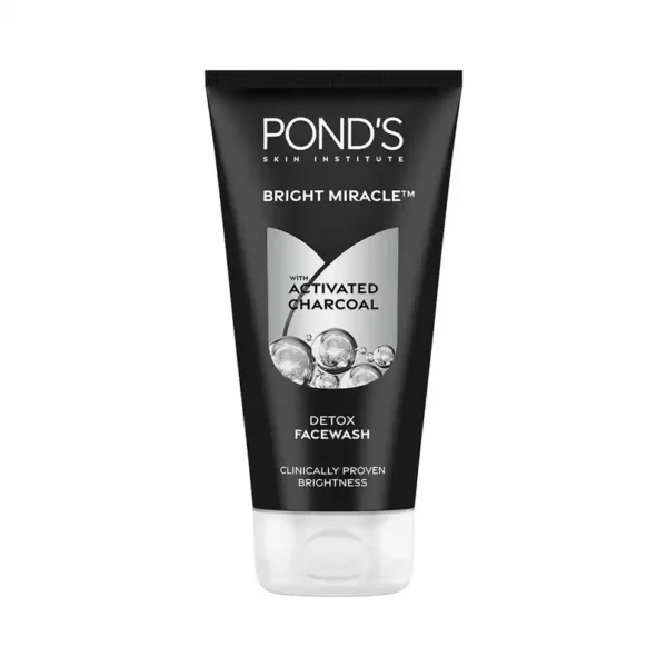 Pond's Bright Miracle Detox Facewash With 10X Power Of Charcoal 150 g